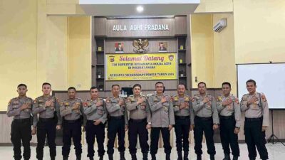 Untuk Kesiapan Pemilu Tahun 2024, Tim Supervisi DitSamapta Polda Aceh, Kunjungi Polres Langsa 5 pemilu
