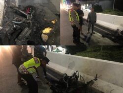 Sepeda Motor Milik Warga Yang Terbakar di Flyover Diamankan Polisi 