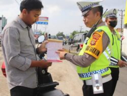 Giat Operasi Zebra, Polres Pringsewu Berhasil Tindak 314 Pelanggar Lalu Lintas