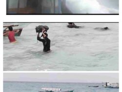 Akibat Cuaca Buruk, Beberapa Orang Guru SD SMP Satap pulau Siumat Terpaksa Berenang ke Daratan