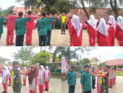 Tanamkan Disiplin, Babinsa Koramil 07/Kejuruan Muda Latih PBB Siswa MAN 2 Aceh Tamiang