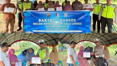 Polisi Salurkan Sembako untuk Masyarakat Korban Bencana 3 sembako