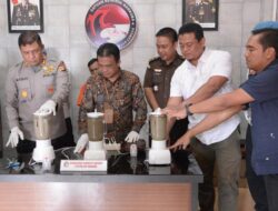 Polres Langsa Musnahkan Barang Bukti Narkotika Jenis Sabu Seberat 1.015,13 Gram