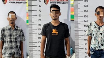 Sedang Asik Hisab Sabu, Tiga Pria di Lhokseumawe Diringkus Polisi 2 narkoba