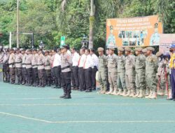 Polres Balangan Gelar Apel Operasi Mantap Brata untuk Pemilu 2024