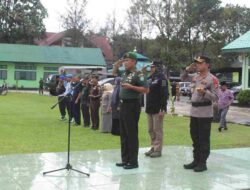 Dandim 0116/Nagan Raya Pimpin Apel Gelar Pasukan untuk Pengamanan Pemilu Kada 2024