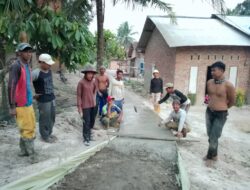 Dana Desa 2023 Pekon Kamilin Bangun Jalan Rabat Beton dan Sumur Bor