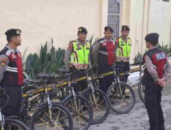 Polres Langsa Tingkatkan Patroli Bersepeda untuk Cegah Penyebaran Hoaks Pemilu 2024