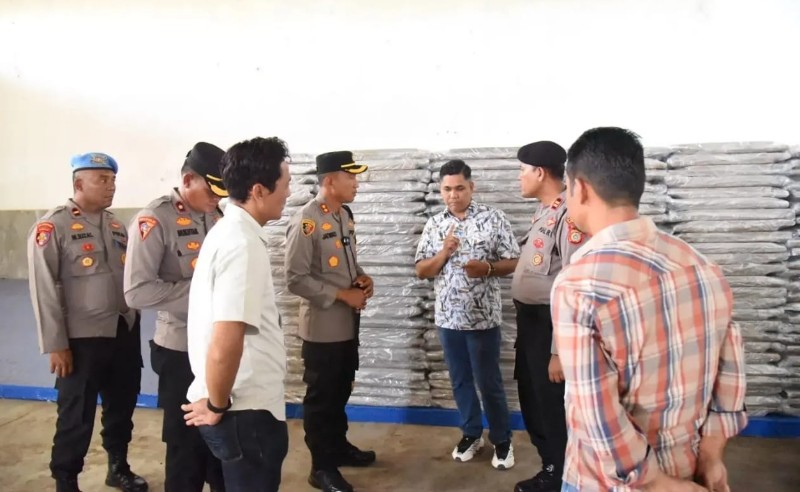 Demi Pastikan Keamanan Pelaksanaan Pemilu, Kapolres Bireuen Cek Gudang Logistik KIP 1 Bireuen