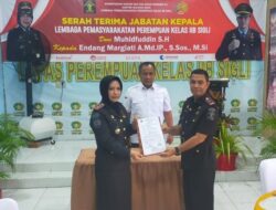 Sertijab Kepala Lapas Wanita, Endang Margiati Resmi Jabat LPP Sigli 