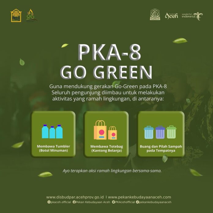 Dukung Go Green, Pengunjung PKA 8 Aceh Diminta Bawa Tumbler dan Totebag Dari Rumah