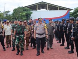 Kapolda Aceh dan Pangdam IM Pimpin Apel Gelar Pasukan Ops Mantap Brata Seulawah