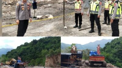 Tertimpa Reruntuhan Batu Gunung, Operator Ekskavator Tewas Dilokasi 4 Ekskavator