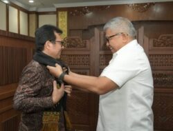 Kunjungi Aceh, Wamenkominfo RI Disambut Sekda