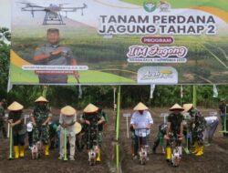 Kasdam IM Hadiri Kick Off Ketahanan Pangan Nasional TA 2023 dan Tanam Perdana I’M Jagong