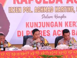 Kapolda Aceh Tinjau Kesiapan Polres Aceh Barat dalam Menghadapi Pemilu 2024
