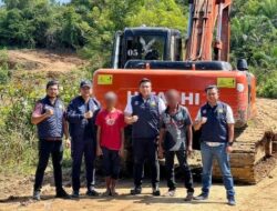 Subdit Tipidter Polda Aceh Amankan Pelaku Illegal Mining di Pidie