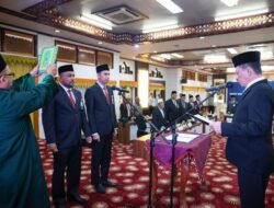 Pj Gubernur Lantik Direktur Bisnis dan Direktur Dana dan Jasa Bank Aceh