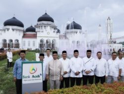 Tingkatkan Kenyamanan dan Keindahan Mesjid Raya Baiturrahman, Bank Aceh Resmikan Air Mancur dan Taman Penyejuk Hati Mesjid Raya Baiturrahman