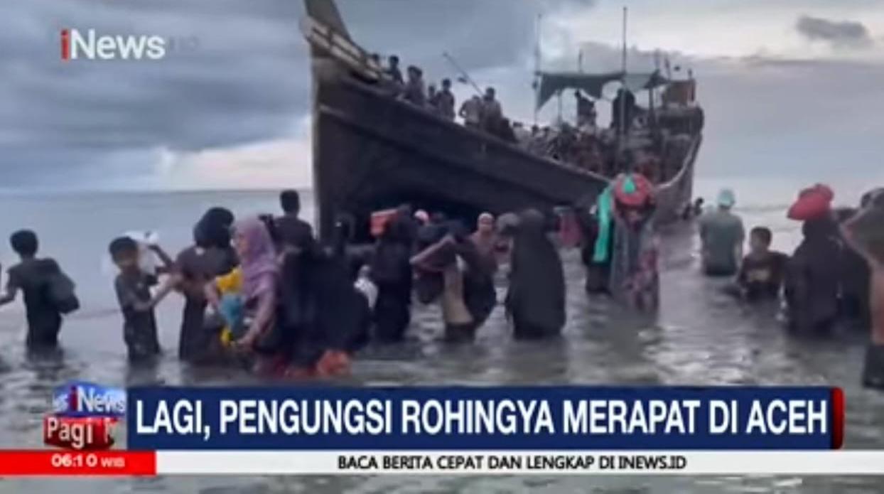 screenshoot pengungsi rohingya