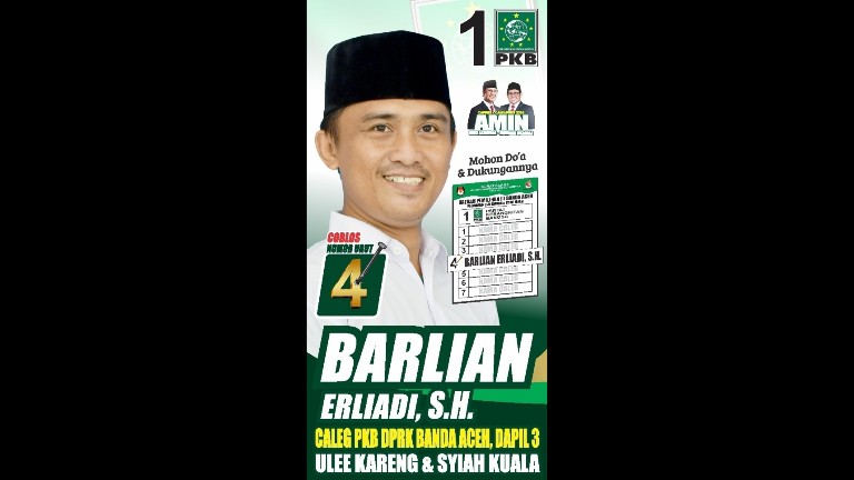 Menuju DPRK Banda Aceh, Barlian Tawarkan Empat Program Unggulan 1 barlian