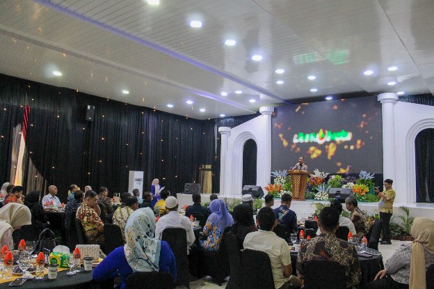 Acara Gathering dan Silaturrahmi antara Nasabah Funding dengan Pembiayaan Bank Aceh Kantor Cabang Langsa, Kuala Simpang dan Idi pada Kamis (1/2/2024) bertempat di Vitra Convention Hall Kota Langsa. (Foto: Humas Bank Aceh)