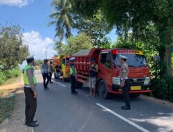 Truk Overload di Banyumas Pringsewu Ditindak Polisi dan Dishub