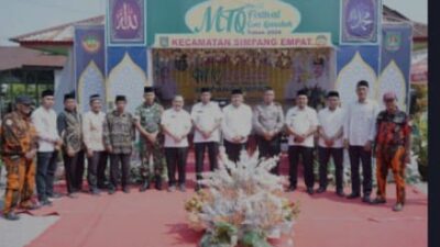 Bupati Asahan diwakili Kepala P2KBP3A Kabupaten Asahan Edi Sukman membuka Musabaqah Tilawatil Qur'an Nasional (MTQN) Tingkat Kecamatan Simpang Empat, Rabu (28/02/2024). (Foto: Harian Daerah/Ibrahim)