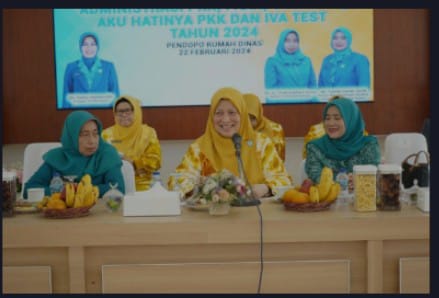 Tim Supervisi TP-PKK Provsu yang di Ketuai oleh Ny. Dian Arif Tri Nugroho mengunjungi Kabupaten Asahan dalam rangka pelaksanaan Tertib Administrasi PKK, PAAR, UP2K PKK, Aku Hatinya PKK dan Iva Test Tahun 2024, Kamis (22/02/2024). (Foto: Harian Daerah/Ibrahim)