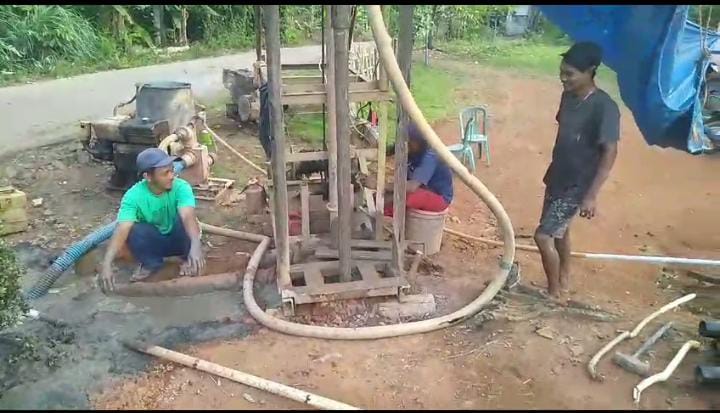 Sekian Lama Dinati, Kini Warga Desa Gunung Betuah Segera Nikmati Air Bersih 1 Pembangunan Air Bersih di Desa Gunung Betuah, Sabtu (23/3/2024)