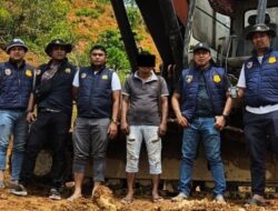 Polda Aceh Amankan Exavator di Tambang Ilegal