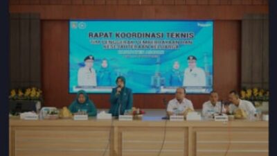 TP PKK Kabupaten Asahan menggelar Rapat Koordinasi Teknis (Rakornis) TP PKK Kabupaten Asahan yang dibuka secara langsung oleh Sekretaris Daerah Kabupaten Asahan Drs. John Hardi Nasution, M. Si di Pendopo Rumah Dinas Bupati Asahan, Rabu (24/01/2024). (Foto: Harian Daerah/Ibrahim)