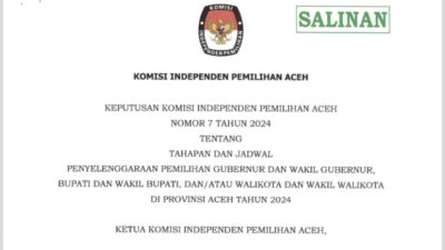 KIP Aceh Terbitkan Tahapan dan Jadwal Pilkada 2024 5 pilkada-2024