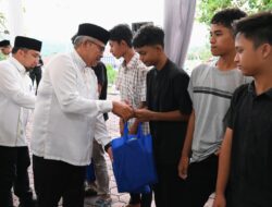Pj. Gubernur Aceh Bersama Pj. Bupati Aceh Besar Santuni 25 Anak Yatim