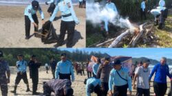 Ditpamobvit Polda Aceh Gelar Minggu Bersih di Pantai Lhoknga 5 Polda Aceh
