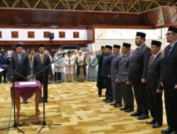 Lantik Tujuh Kepala SKPA, Pj Sekda Ingatkan Percepatan Realisasi APBA