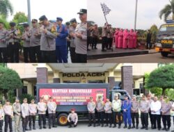 Polda Aceh Kirim Bantuan Kemanusian untuk Korban Banjir Lahar Dingin Sumbar