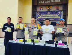 Polres Langsa Amankan Residivis dan Sita 10 Kg Sabu