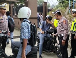 Satlantas Polres Aceh Tamiang Sambangi Sekolah, Ajak Pelajar Tak Gunakan Knalpot Brong
