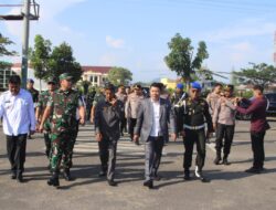 Kapolres Pringsewu dan Forkopimda Sambut Kunjungan Kerja Kepala Staf TNI AD