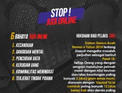 Dalam Memberantas Judi Online, Dirreskrimum Polda Aceh: Perlu Kerja Sama Semua Pihak 