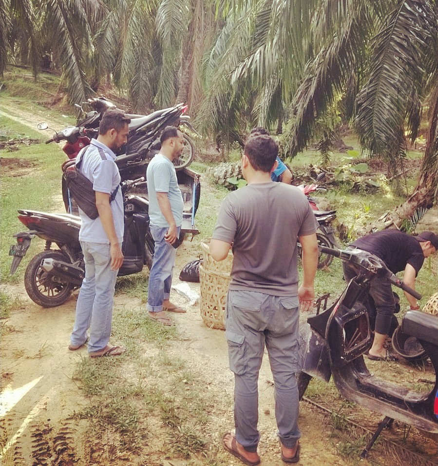 Gerebek Lokasi judi, Polisi Amankan Ayam Jago dan SPM 1 Barang bukti Sepeda Motor, Ayam Jago dan lainnya saat diamankan Tim Opsnal Sat Reskrim Polres dan Unit Reskrim Polsek Langsa Timur di TKP Judi Sabung Ayam. (Foto:hariandaerah.com/Humaspolres)
