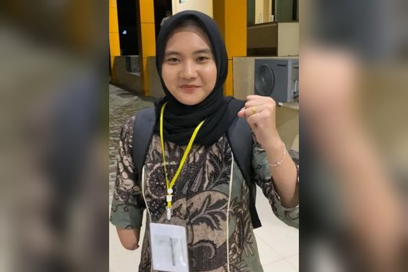 Senyum Semangat Fatia, Casis Disabilitas Lulus Menuju Rikkes II Bintara Polri 1 Fatia