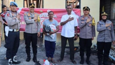 Sembari Serahkan Bansos, Kapolres Langsa Tinjau Bantuan Rumah Polri 2 Langsa