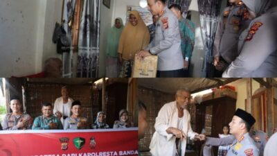 Tujuh Penyandang Disabilitas Terima Kursi Roda dari Kapolresta Banda Aceh 4 Polresta Banda Aceh