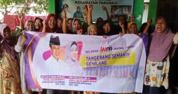 Pendukung Airin Deklarasikan Maesyal - Intan di Pakuhaji 1 IMG 20240721 234415