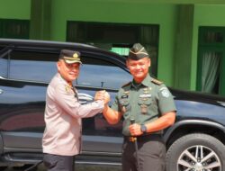 Minggu Pertama Berdinas sebagai Kapolres Aceh Tamiang, AKBP Muliadi Sambangi Dandim