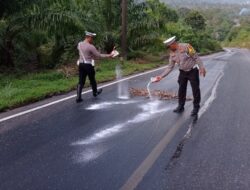 Polisi akan Tindak Truk Tangki Penyebab Tumpahan CPO di Jalan
