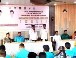 Daftar Cawalkot Langsa, Said Mahdum – Tambi Deklarasi Pasangan WALI