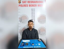 Seorang Warga Bener Meriah Diamankan Satreskoba Polres Bener Meriah